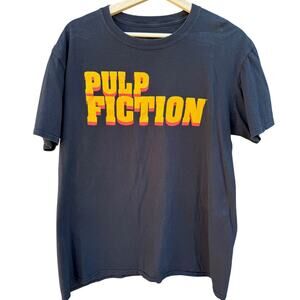 Pulp Fiction Movie Black Shirt Men's Large